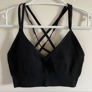 Aerie Black Strappy Bralette